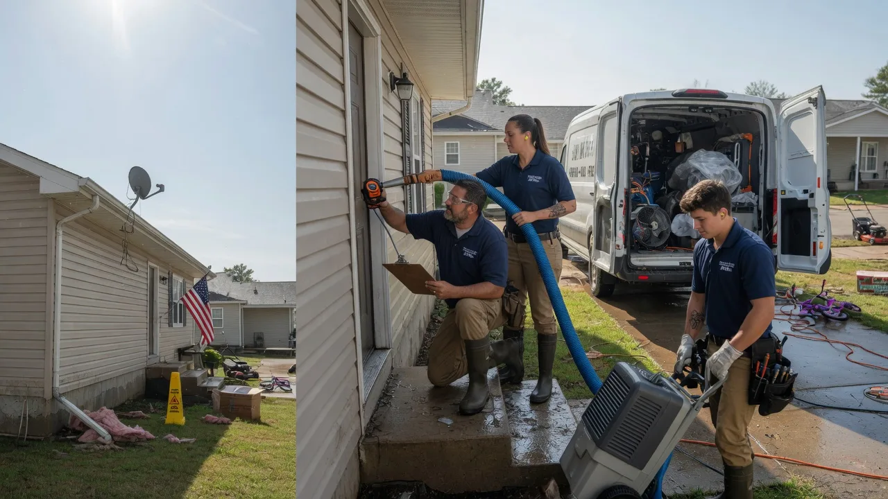 Ceiling Water Damage Restoration in La Grange, MO near me